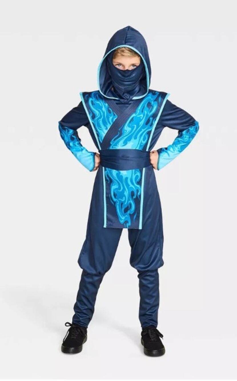 Kids Water Warrior Ninja Costume Size L Large (12-14)